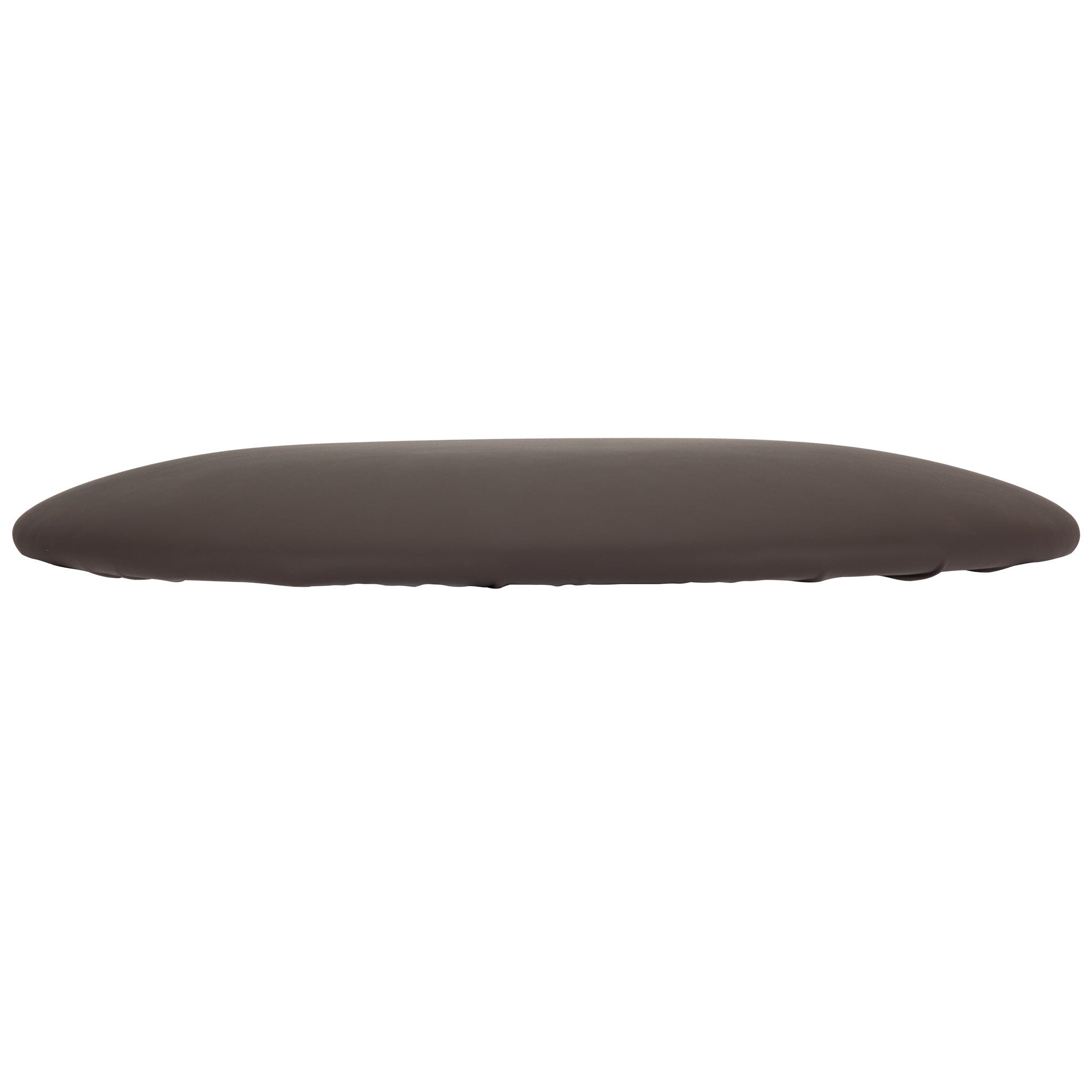 Chocolate Brown Round Vinyl Panel Back Cushion