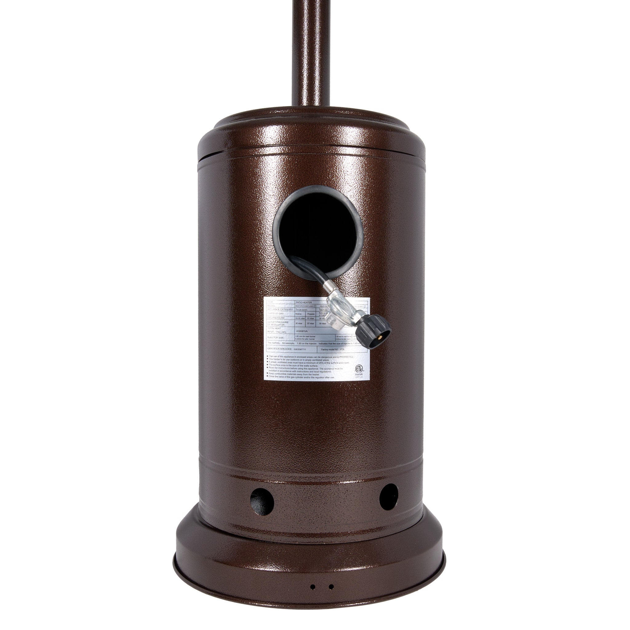 Brown Propane Standing Patio Outdoor Heater 41000 BTU