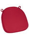 Burgundy Velcro Strap 2” Thick Cushion for Standard Cross Back Style Seat