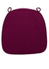 Burgundy with Burgundy Piping 2.5" Thick Chair Cushion - World's Best Cushions