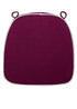 Burgundy with Gray Piping 2.5" Thick Chair Cushion - World's Best Cushions