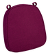 Burgundy with Burgundy Piping 2.5" Thick Chair Cushion - World's Best Cushions