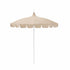 California Umbrellas Natural 8.5' Classic Pagoda Series Sunbrella Fabric Patio Umbrella with White Aluminum Pole and Push Lift CAL-199484071870