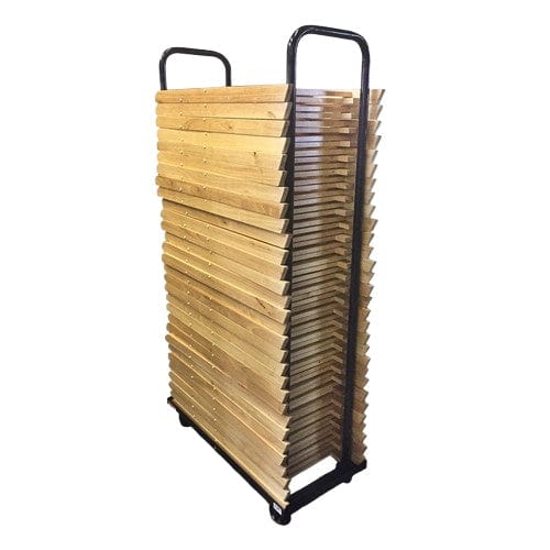 American Cart Chair Pallet Dolly – Holds 30 Resin/Wood Chairs, Tall Slides, 4 Casters