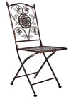 Chivari Distressed Bronze Barcelona Bistro Folding Chair CBBMBR-AX-T