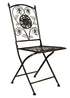 Chivari Vintage Copper/Gold Brushed Barcelona Bistro Folding Chair CBBMC-AX-T