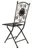 Chivari Vintage Copper/Gold Brushed Barcelona Bistro Folding Chair CBBMC-AX-T