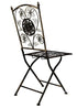 Chivari Vintage Copper/Gold Brushed Barcelona Bistro Folding Chair CBBMC-AX-T