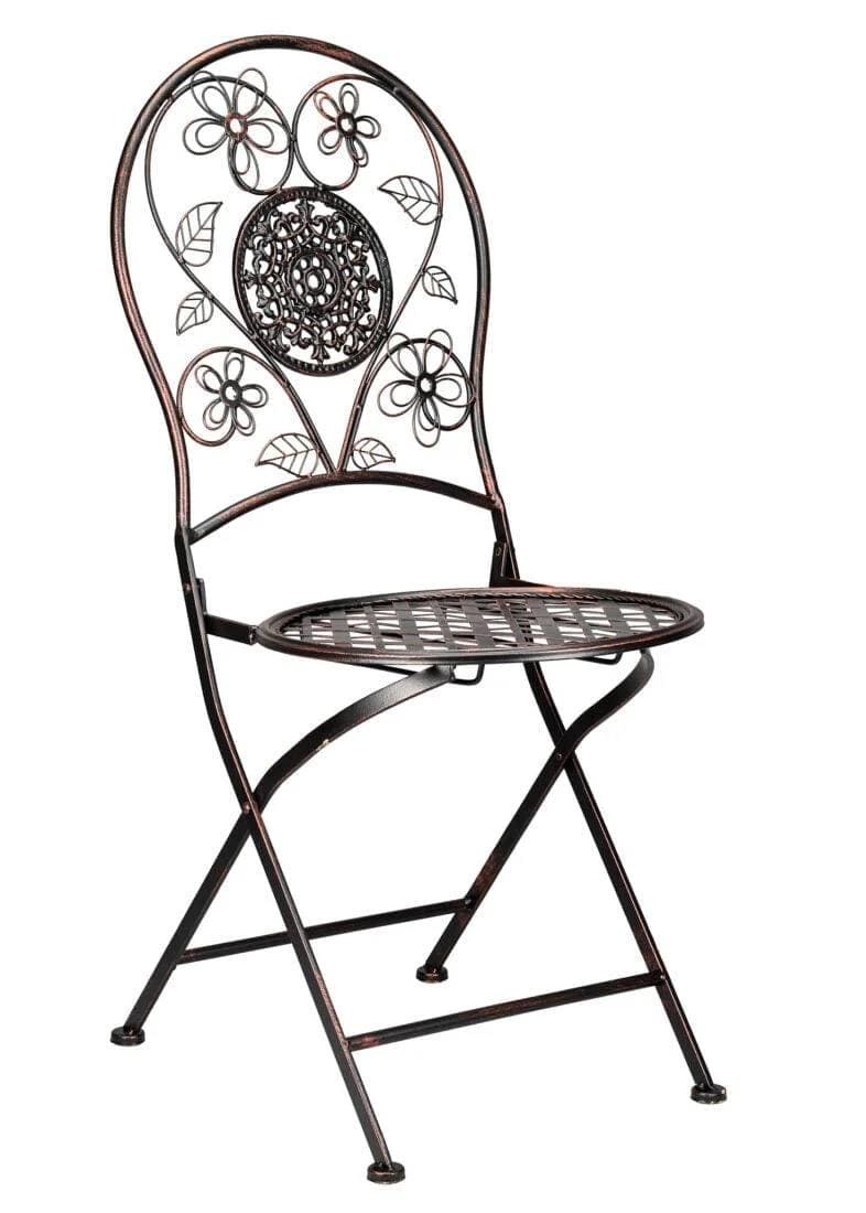 Chivari Barcelona Bistro Chair Bronze with Round Seat and Back CBBMRBR-AX-T