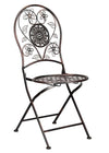 Chivari Barcelona Bistro Chair Bronze with Round Seat and Back CBBMRBR-AX-T
