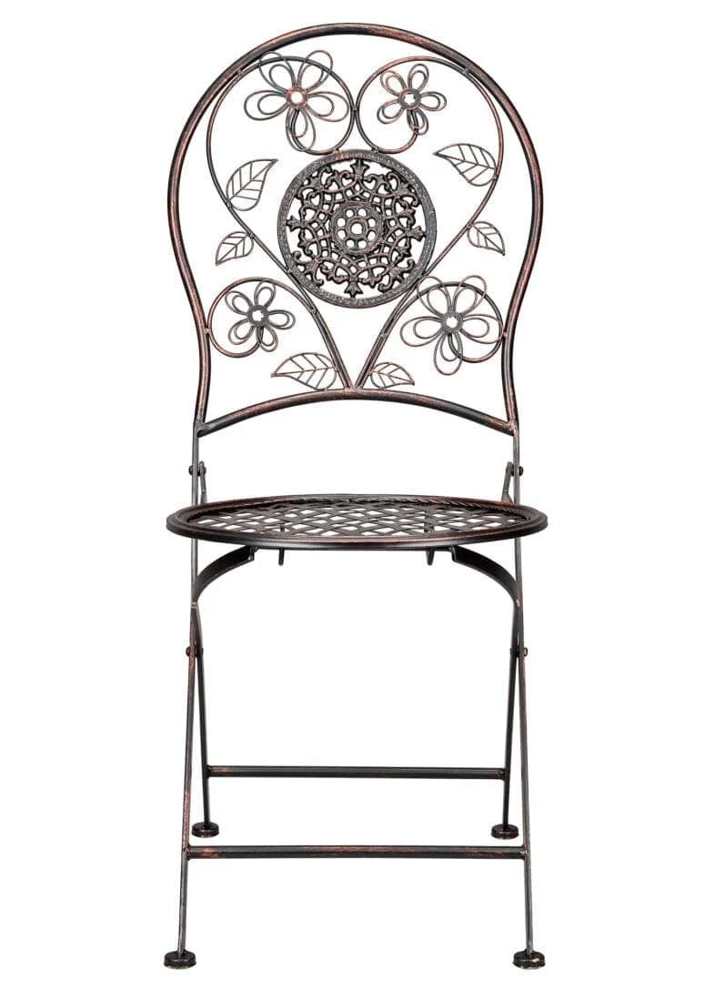 Chivari Barcelona Bistro Chair Bronze with Round Seat and Back CBBMRBR-AX-T