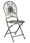 Chivari Barcelona Bistro Chair Copper/Gold Brushed with Round Seat and Back CBBMRC-AX-T