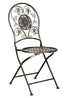 Chivari Barcelona Bistro Chair Copper/Gold Brushed with Round Seat and Back CBBMRC-AX-T