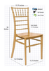 Gold BasicResin Chiavari Chair by Chivari Dimensions CCPG-v22-SG-T