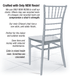 Silver BasicResin Chiavari Chair CCPS-v22-SG-T