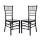 Chivari Black ToughResin Thick Seat Chiavari Chair  - 2 Pack - Some Assembly Required CCRB2-U-ZG-T-2