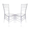 Chivari Clear ToughResin™ Chiavari Chair  - 2 Pack - Some Assembly Required CCRC2-U-ZG-T-2