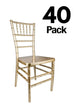 40 Chair Pack Sparkling Gold Champagne ToughResin™ Chiavari Chair