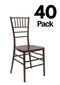 40 Chair Pack Fruitwood Steel Skeleton™ Resin Chiavari Chair