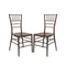 Chivari Fruitwood Resin Steel Skeleton™ Chiavari Chair- 2 Pack - Some Assembly Required CCRF-U2-STEEL-AX-T-2