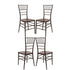 Chivari Fruitwood Resin Steel Skeleton™ Chiavari Chair- 4 Pack - Some Assembly Required CCRF-U4-STEEL-AX-T-4