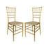 Chivari Gold ToughResin™ Chiavari Chair - 2 Pack - Some Assembly Required CCRG2-U-ZG-T-2