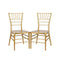 Chivari Gold Bullion Resin Steel Skeleton™ Chiavari Chair- 2 Pack - Some Assembly Required CCRGB-U2-STEEL-AX-T-2