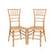 Chivari Natural WoodGrain™ Resin Steel Skeleton™ Chiavari Chair- 2 Pack - Some Assembly Required CCRN-U2-STEEL-AX-T-2