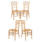 Chivari Natural WoodGrain™ Resin Steel Skeleton™ Chiavari Chair- 4 Pack - Some Assembly Required CCRN-U4-STEEL-AX-T-4