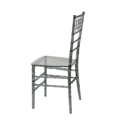 Clear Smoke Resin ThinVisible™ Seat Chiavari Chair