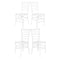 Chivari White ToughResin Chiavari Chair  - 4 Pack - Some Assembly Required CCRW-U-ZG-T-4