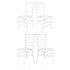 Chivari White ToughResin Chiavari Chair  - 4 Pack - Some Assembly Required CCRW-U-ZG-T-4