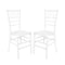 Chivari White ToughResin Chiavari Chair - 2 Pack - Some Assembly Required CCRW2-U-ZG-T-2