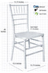 White ToughResin Unassembled Chiavari Chair (Single Unit Boxed in 2 Pack)