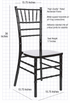 Black ToughWood Real Wood Chiavari Chair CCWB-ZG-T