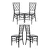 Chivari Black Diamond Back Chair - 4 Pack - Some Assembly Required CDRB-U-ZG-T-4