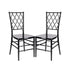 Chivari Black Diamond Resin Chair - 2 Pack - Some Assembly Required CDRB2-U-ZG-T-2