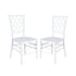Chivari White Diamond Resin Chair - 2 Pack - Some Assembly Required CDRW2-U-ZG-T-2