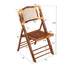 Synthetic Bamboo Folding Chair with Steel Skeleton™ Frame