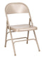 Chivari Beige Metal Folding Chair CFMBE-CX-T
