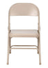 Chivari Beige Metal Folding Chair CFMBE-CX-T