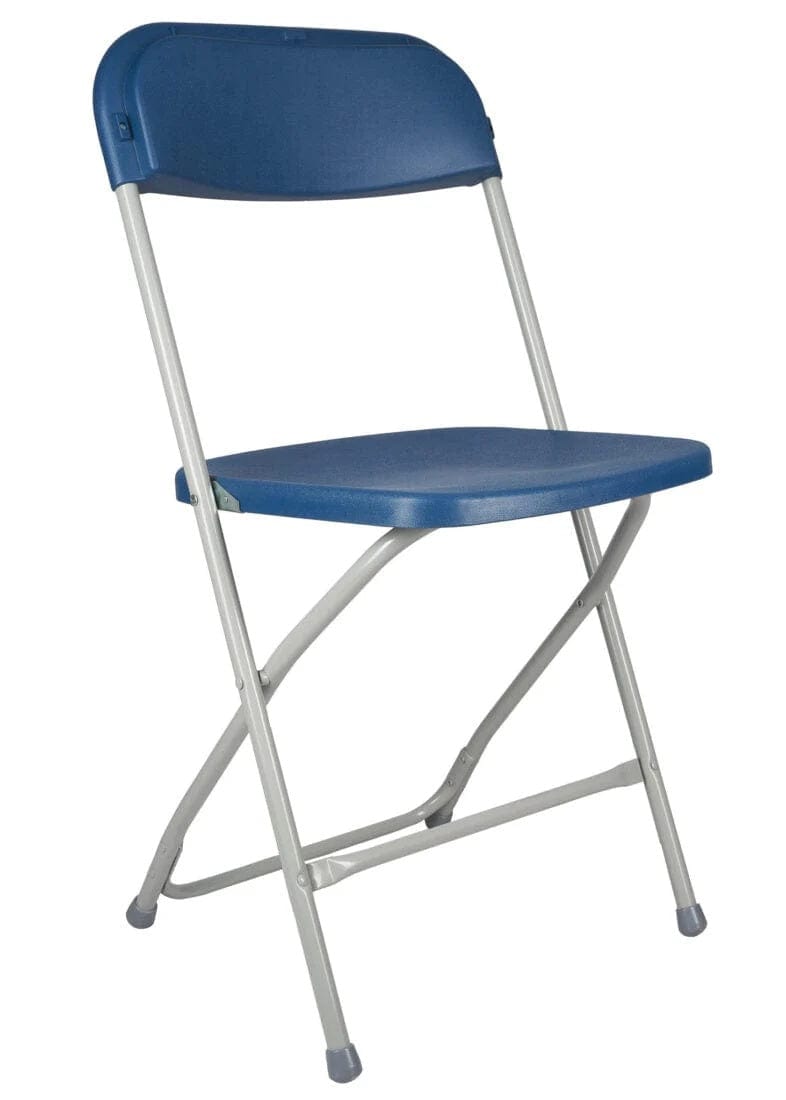 Chivari Blue Folding Chair (Steel-Poly Chair) CFPBLU-AX-T