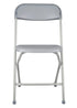 Chivari Gray Folding Steel-Poly Chairs CFPG-AX-T