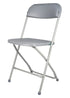 Chivari Gray Folding Steel-Poly Chairs CFPG-AX-T