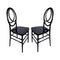 Chivari Black ToughResin™ Infinity Chair - 2 Pack - Some Assembly Required CIRB2-U-ZG-T-2