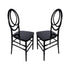 Chivari Black ToughResin™ Infinity Chair - 2 Pack - Some Assembly Required CIRB2-U-ZG-T-2