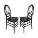 Chivari Black ToughResin™ Infinity Chair - 2 Pack - Some Assembly Required CIRB2-U-ZG-T-2