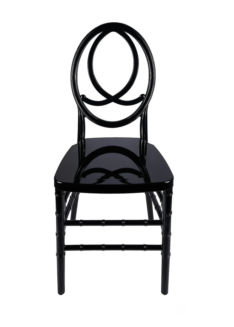 Black ToughResin™ Infinity Chair (Single Unit Boxed in 2 Pack) Some Assembly Required