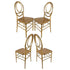 Chivari Gold ToughResin™ Infinity Chair - 4 Pack - Some Assembly Required CIRG-U-ZG-T-4