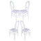 Chivari White ToughResin™ Infinity Chair - 4 Pack - Some Assembly Required CIRW-U-ZG-T-4